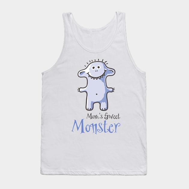 Mom's Sweet Monster Tank Top by tmtm